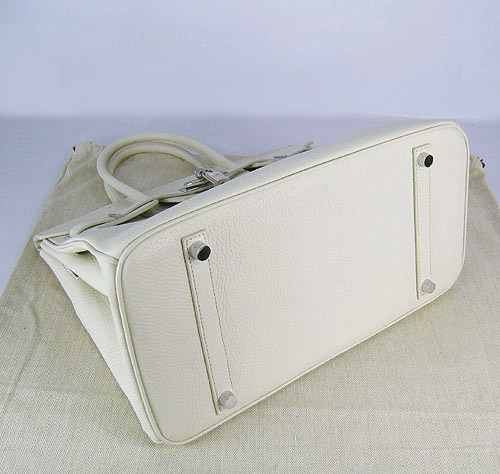 High Quality Fake Hermes Birkin 35CM Togo Leather Bag Cream 6089 - Click Image to Close